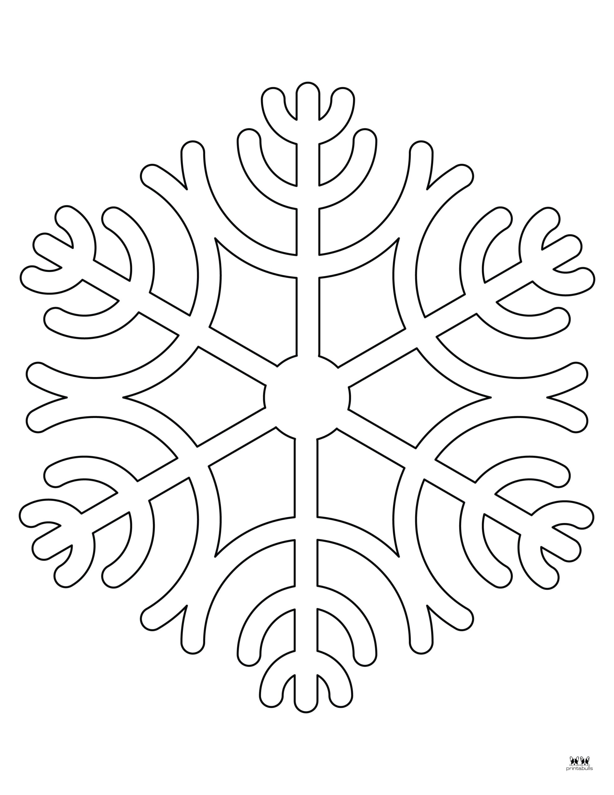 Snowflake Coloring Pages - 25 FREE Printable Pages | Printabulls