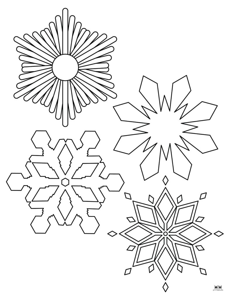 FREE! - Small Snowflake Colouring Page