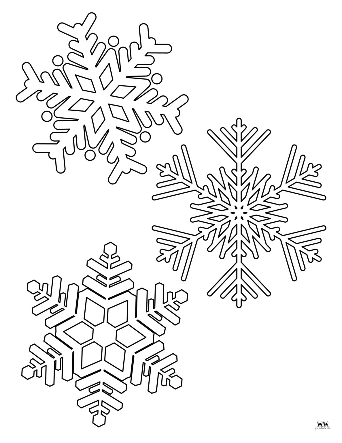 Snowflake Coloring Pages - 25 FREE Printable Pages | Printabulls
