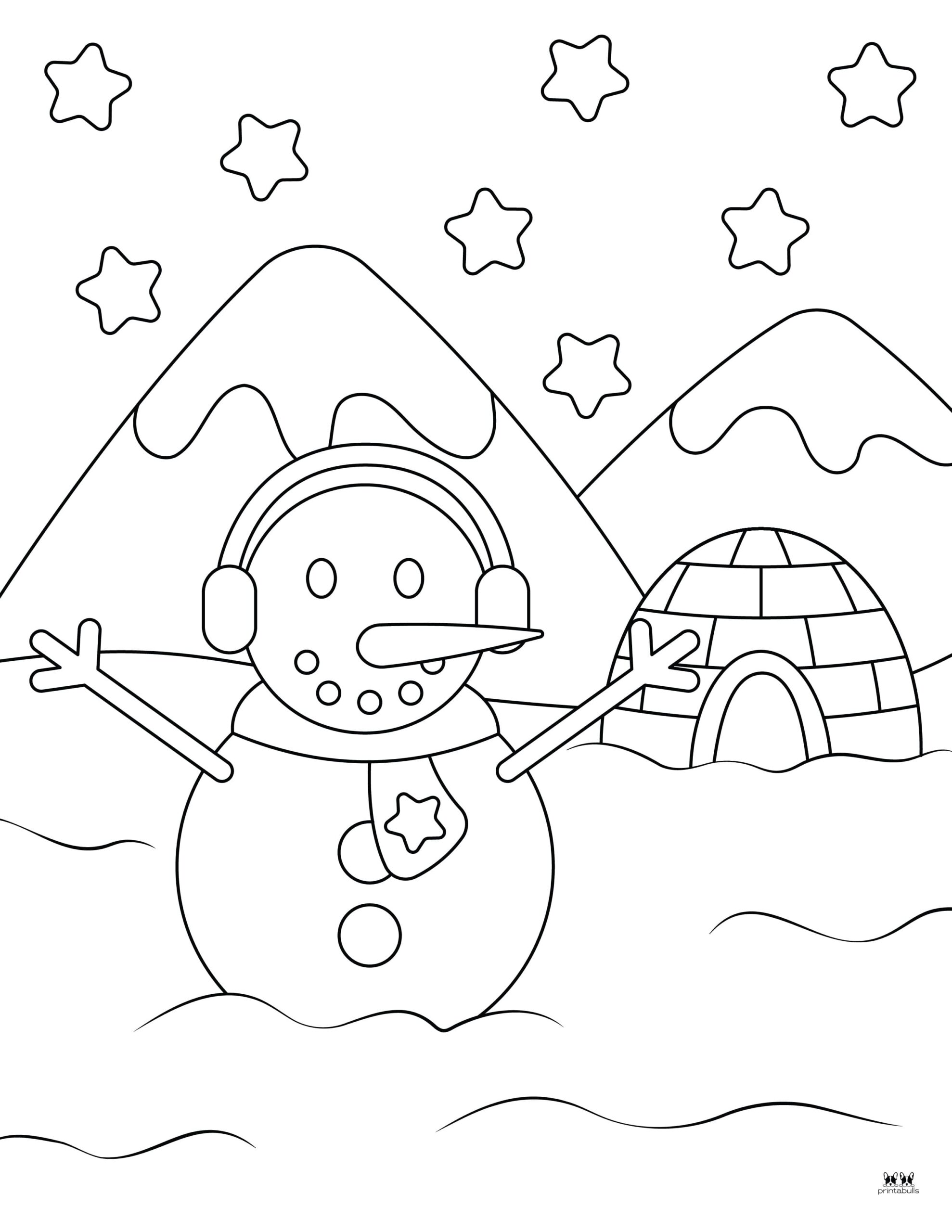 Snowman Coloring Pages & Templates - 35 Pages | Printabulls