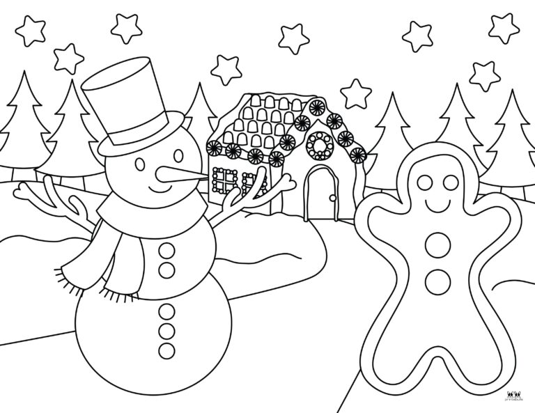 Snowman Coloring Pages &amp; Templates - 35 Pages | Printabulls