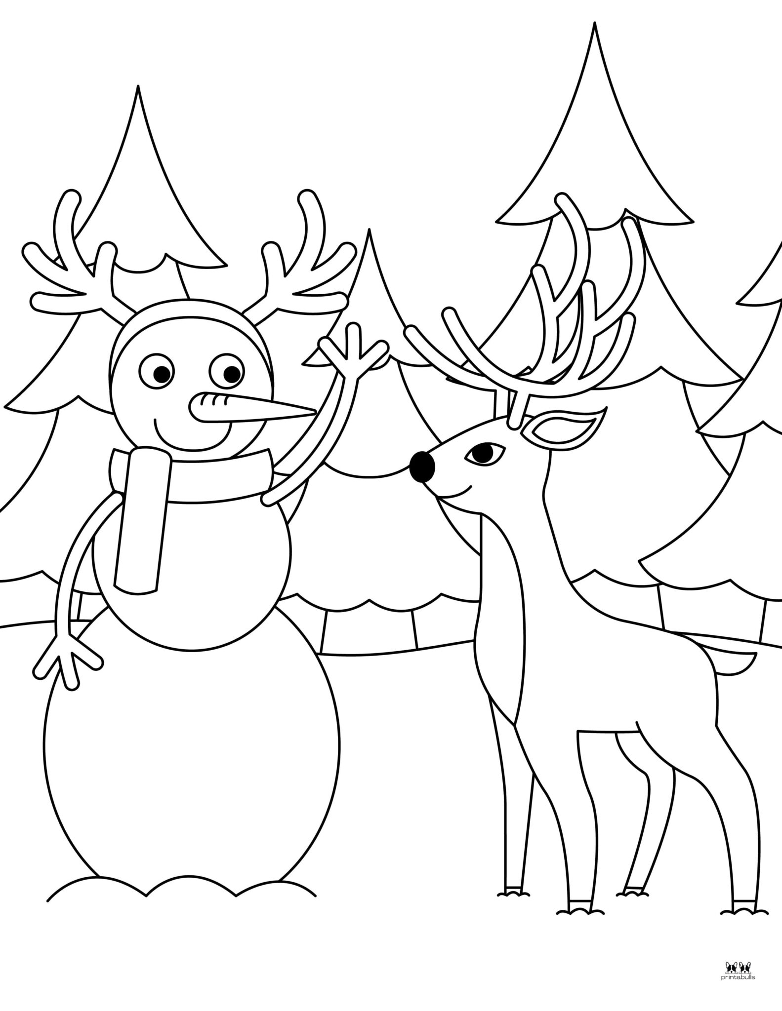 Snowman Coloring Pages &amp; Templates - 35 Pages | Printabulls