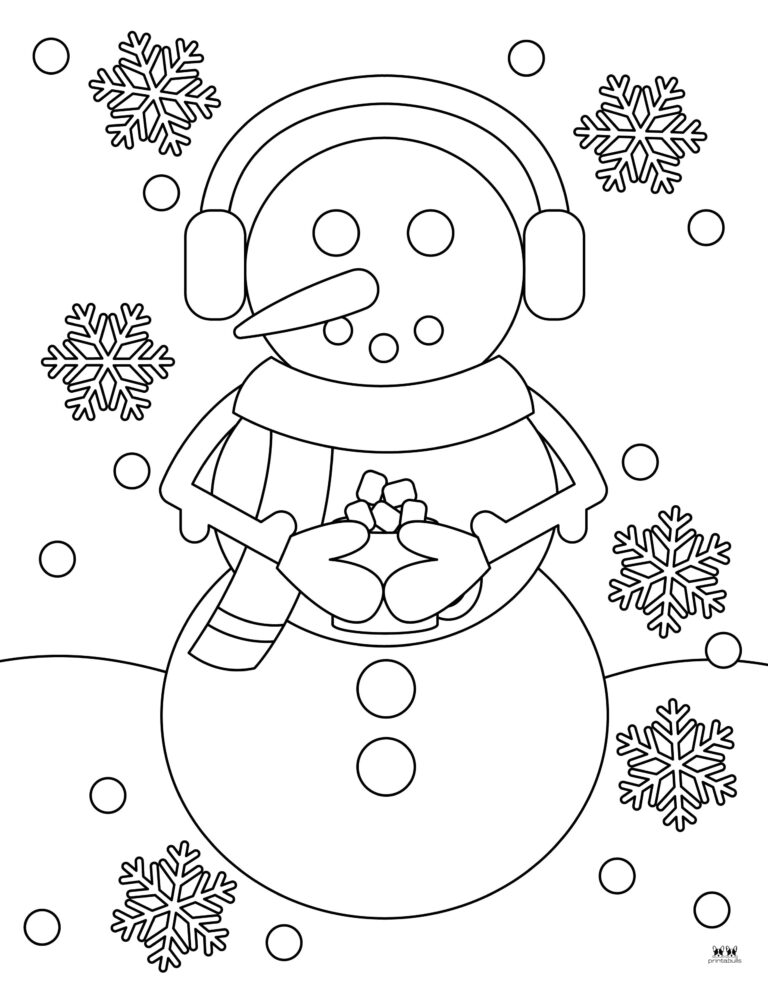 Snowman Coloring Pages & Templates - 35 Pages | Printabulls