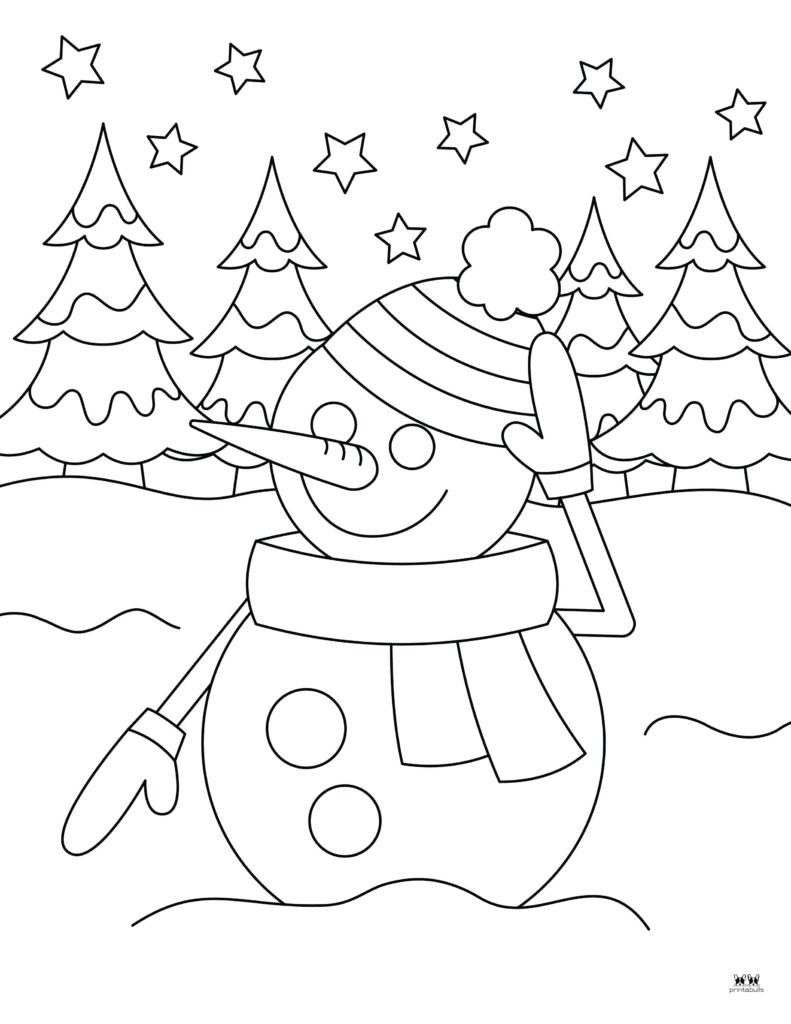 Printable-Snowman-Coloring-Page-4
