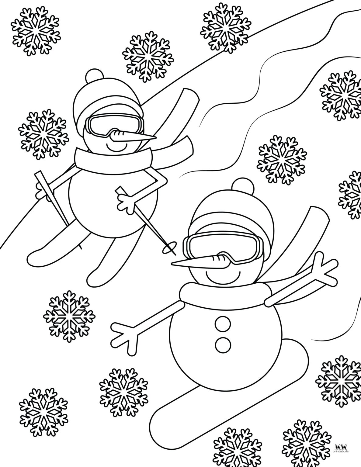 Snowman Coloring Pages &amp; Templates - 35 Pages | Printabulls