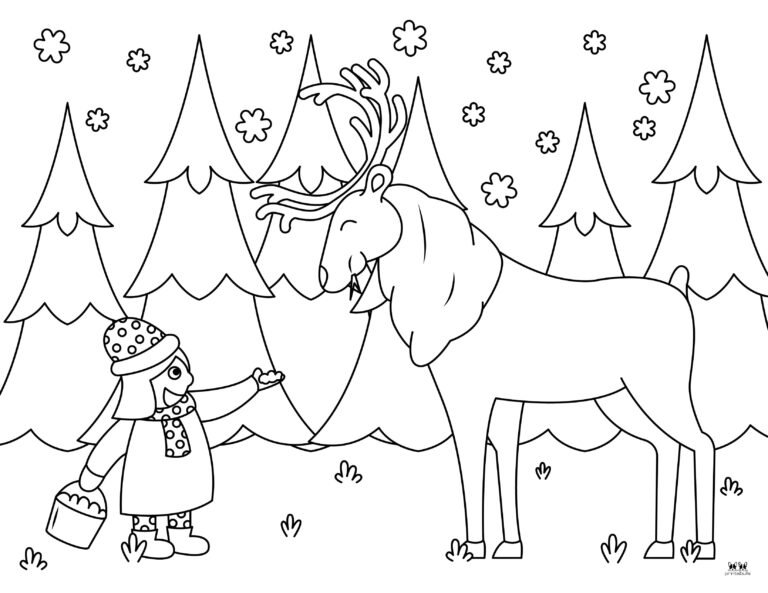 Winter Coloring Pages - 50 FREE Pages | Printabulls