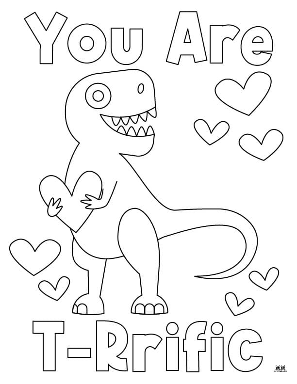 Printable-Dinosaur-Valentine-Coloring-Page-1