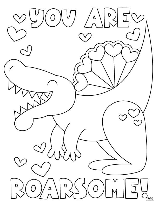 Printable-Dinosaur-Valentine-Coloring-Page-4