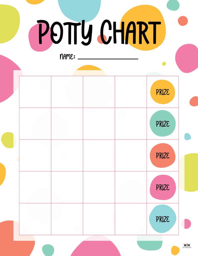 printable potty training charts - 20 pages | printabulls