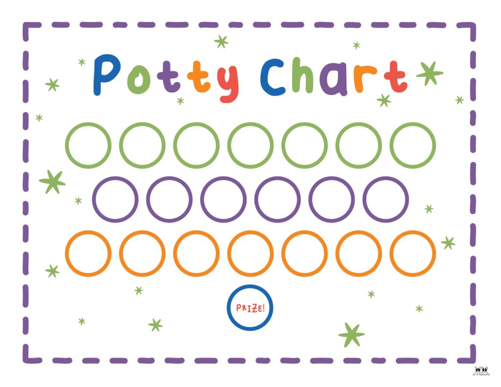 printable potty training charts - 20 pages | printabulls