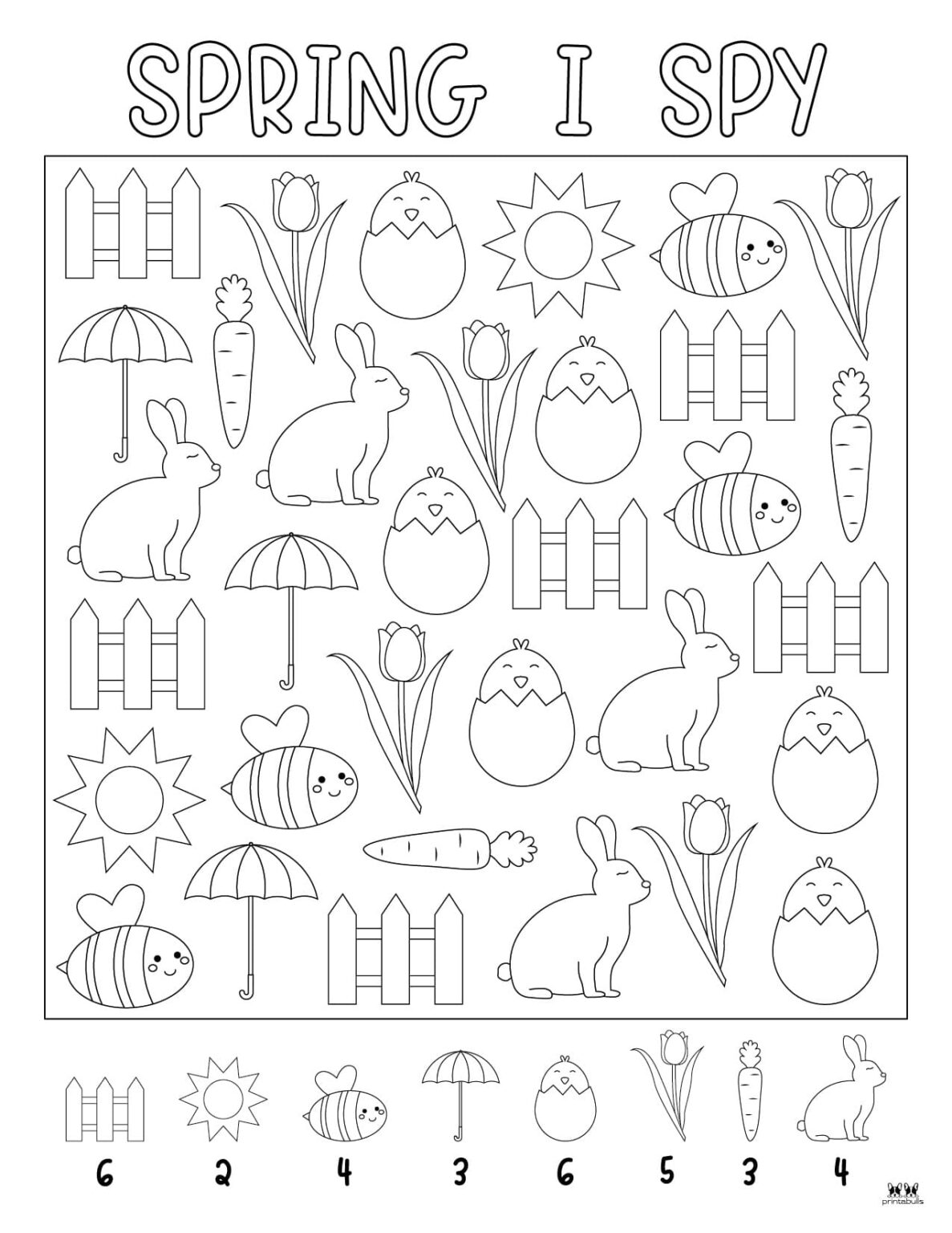 Spring I Spy - 4 FREE Printables | Printabulls