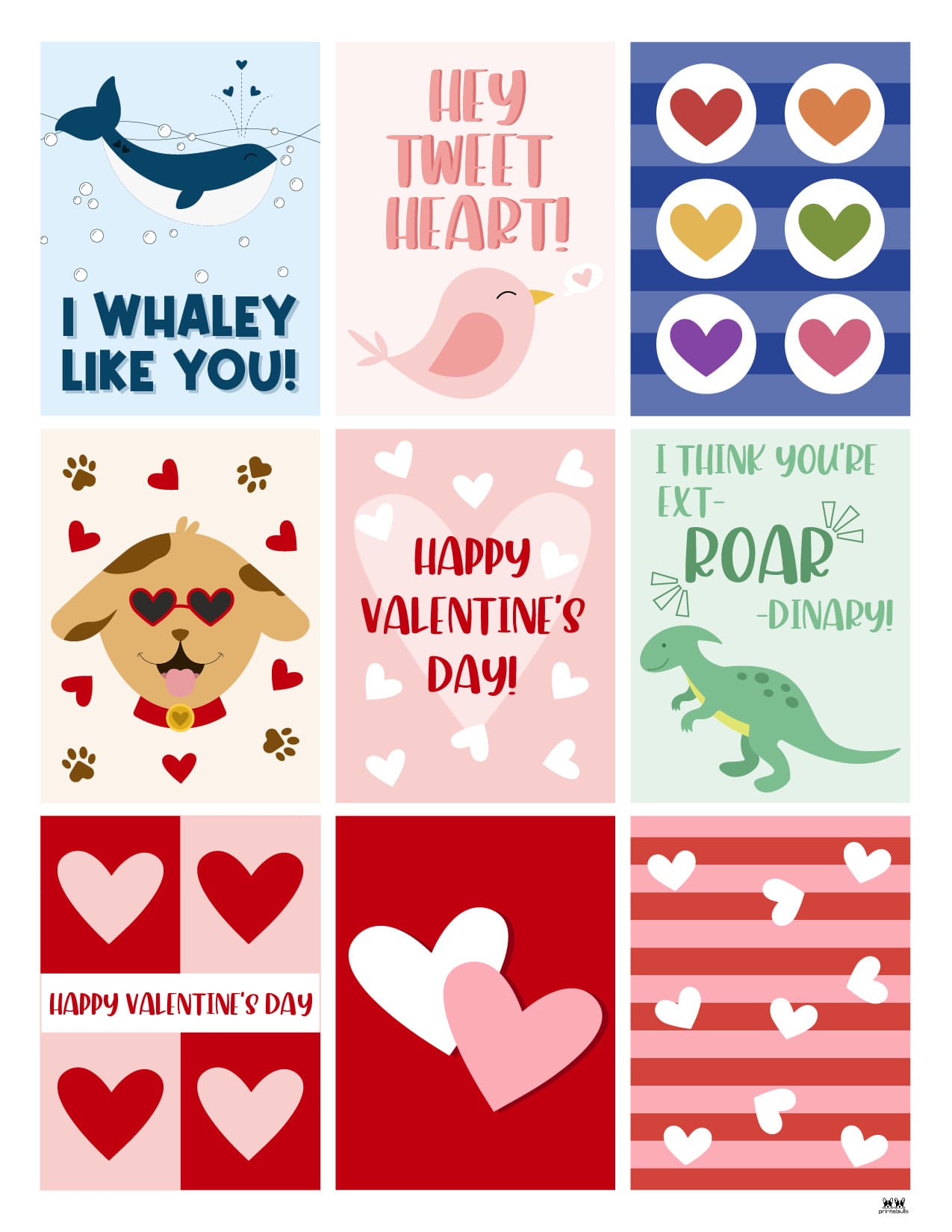 Printable Valentine's Day Cards - 250+ Free Printables | Printabulls