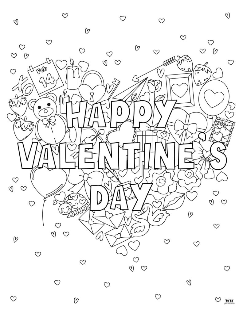 Printable Valentine_s Day Coloring Page-Page 99