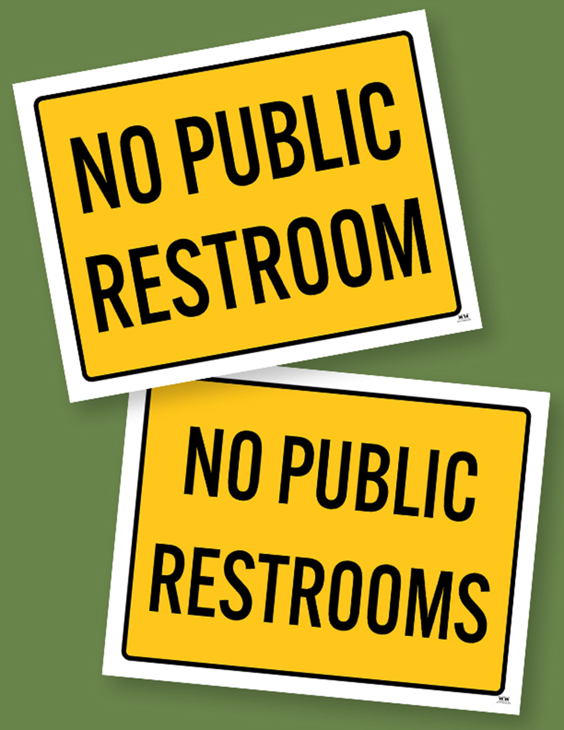 No Public Restroom Signs 15 FREE Signs Printabulls