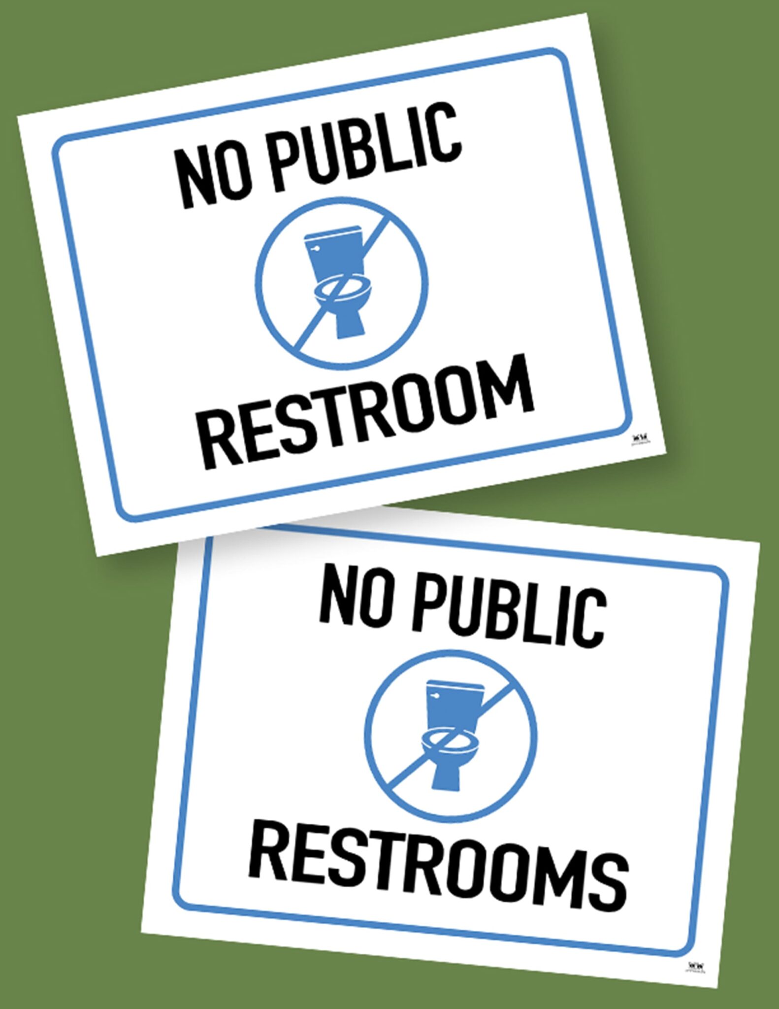 No Public Restroom Signs 15 FREE Signs Printabulls