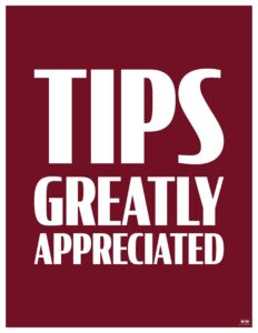 Tip Jar Signs 12 FREE Printables - Printable Tip Jar Sign 8 232x300