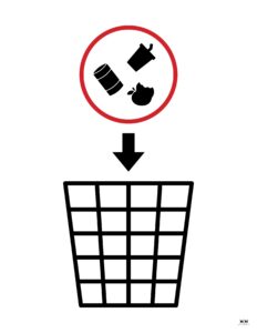 Trash Signs - 20 FREE Printables - PrintaBulk