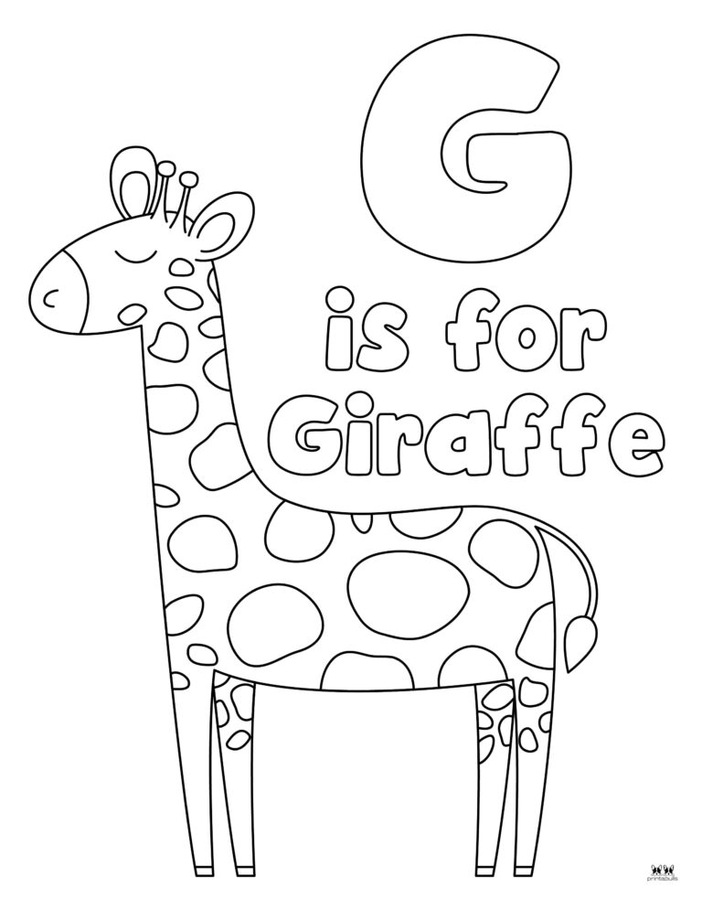 Giraffe Coloring Pages &amp; Templates - FREE | Printabulls