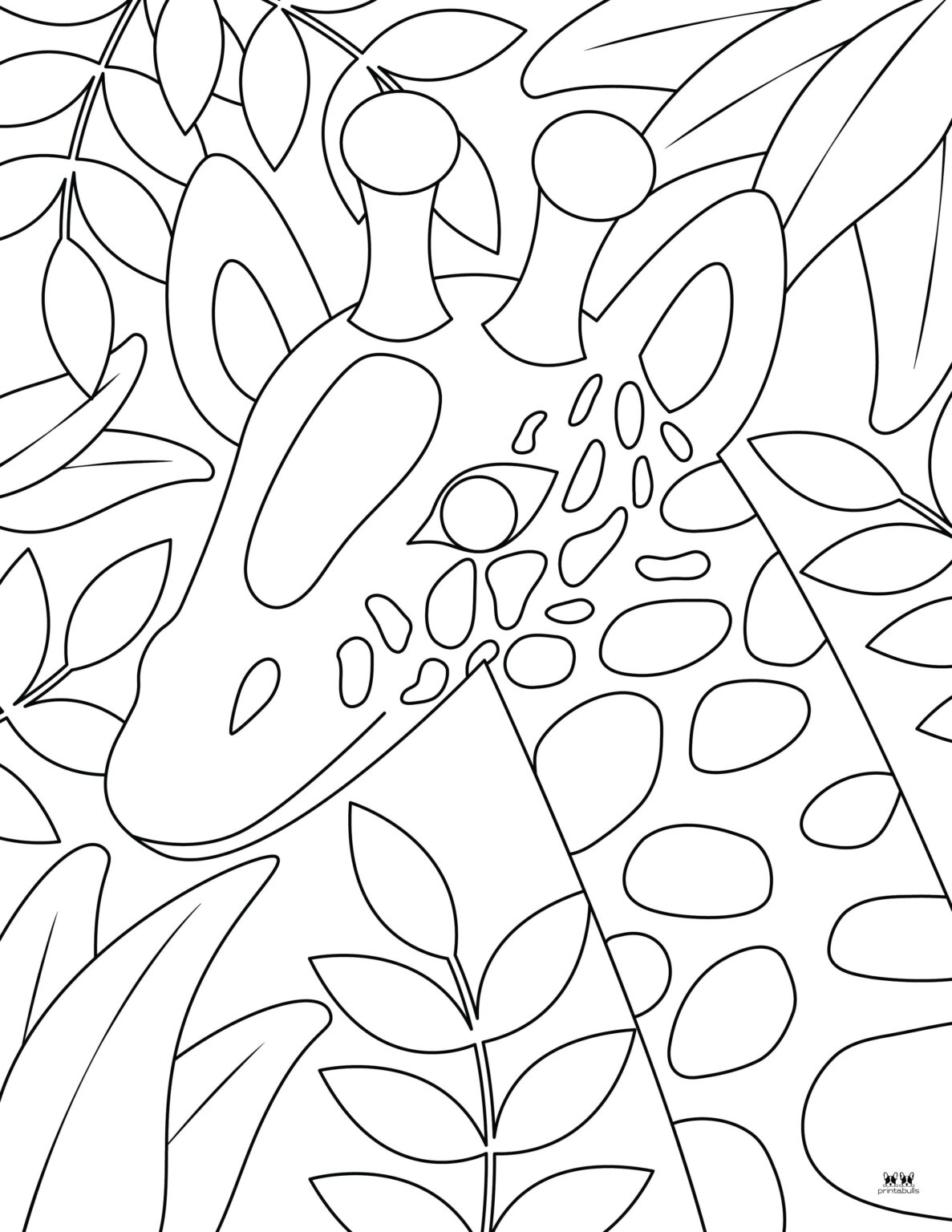 Giraffe Coloring Pages &amp; Templates - FREE | Printabulls