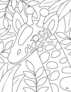 Giraffe Coloring Pages &amp; Templates - FREE | Printabulls