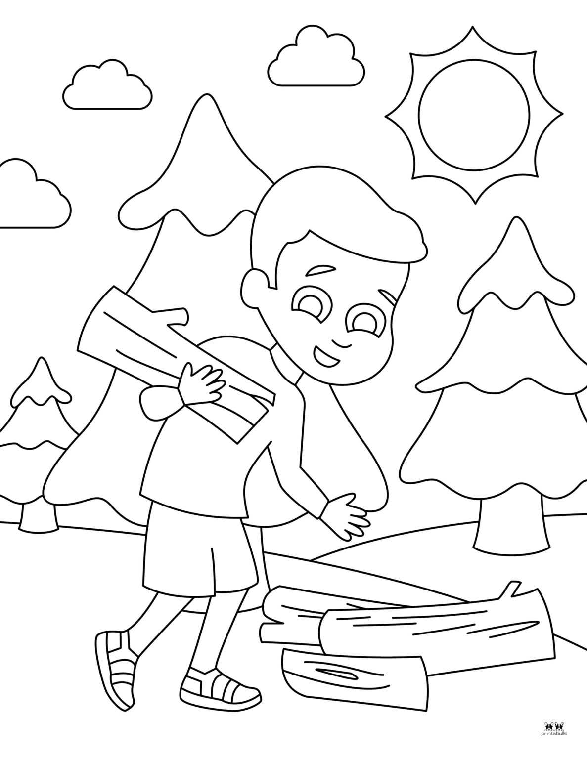 Camping Coloring Pages - 25 FREE Printables | Printabulls