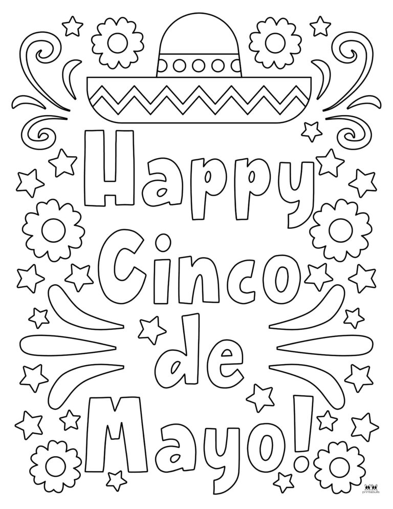 Printable Cinco De Mayo Coloring Pages