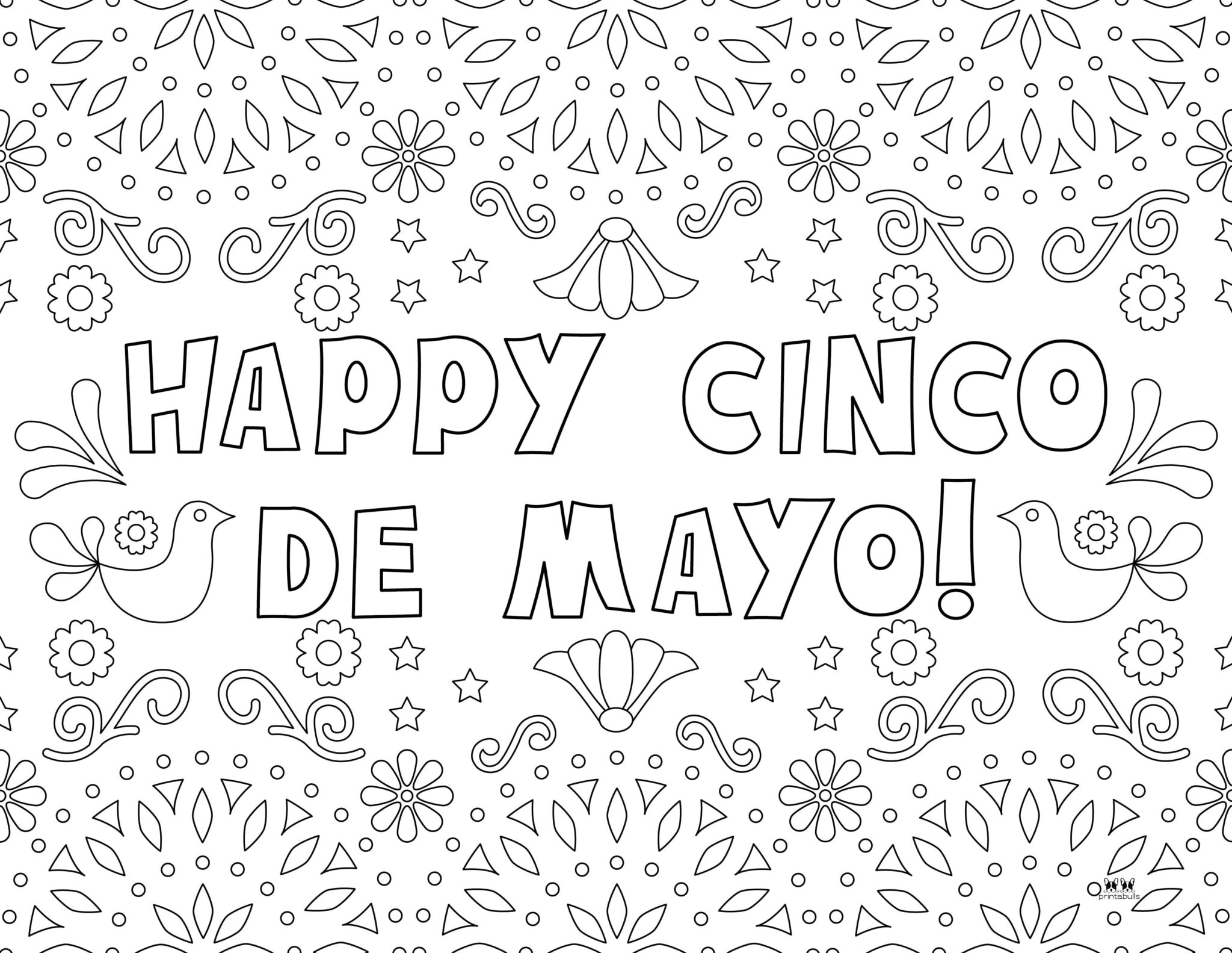 Cinco de Mayo Coloring Pages 25 FREE Pages Printabulls