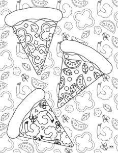 Pizza Coloring Pages - 32 FREE Printables | Printabulls