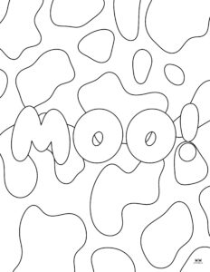 Cow &amp; Highland Cow Coloring Pages - 40 Pages | Printabulls