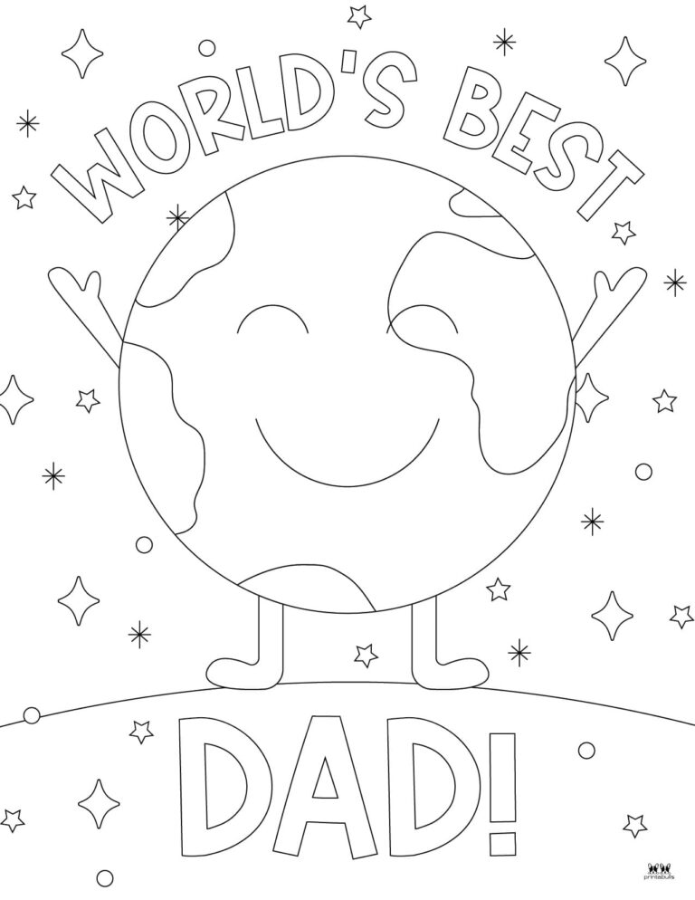 Father's Day Coloring Pages - 50 FREE Pages | Printabulls