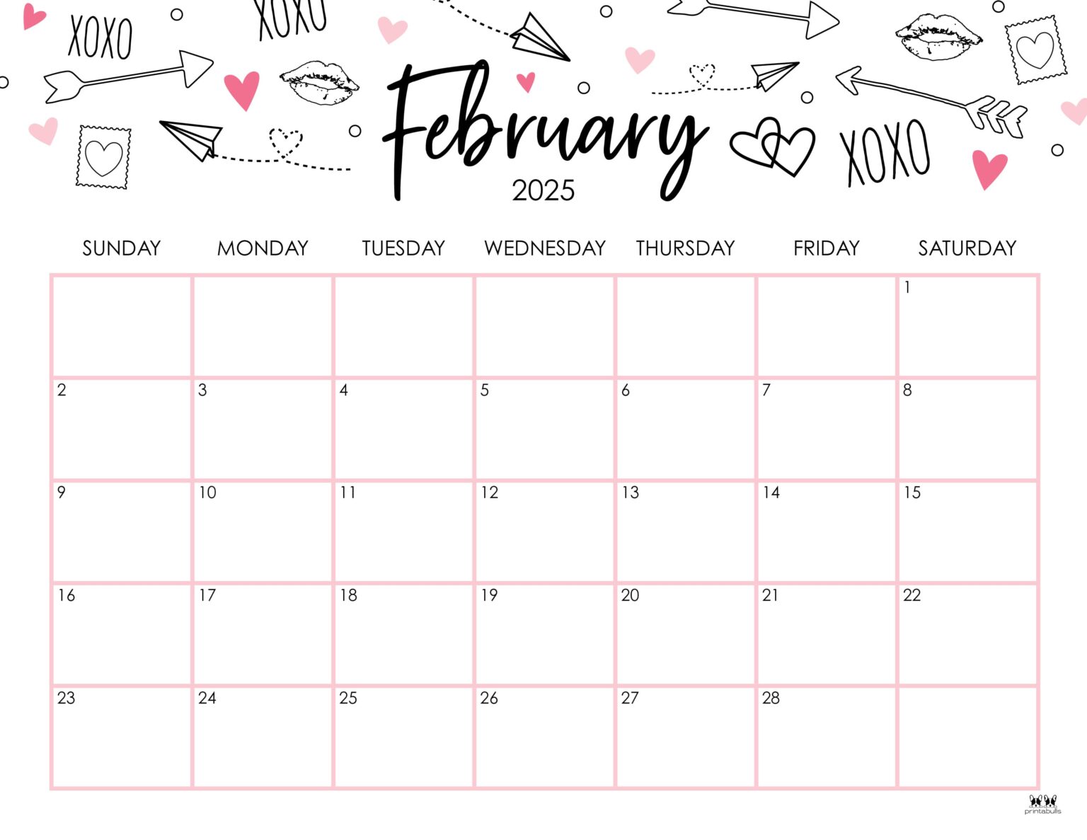 February 2025 Calendars 107 FREE Printables PrintaBulk