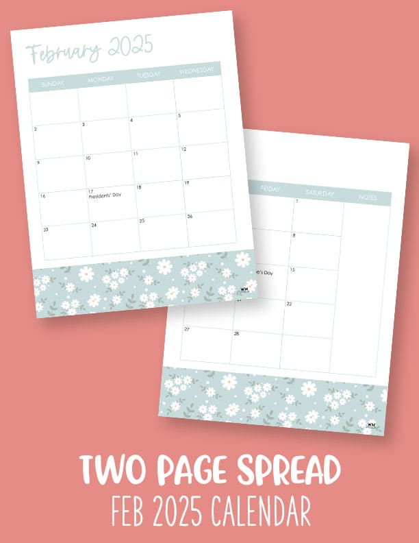 February 2025 Calendars - 107 FREE Printables 190 Printable-February-2025-Calendar-Style-67