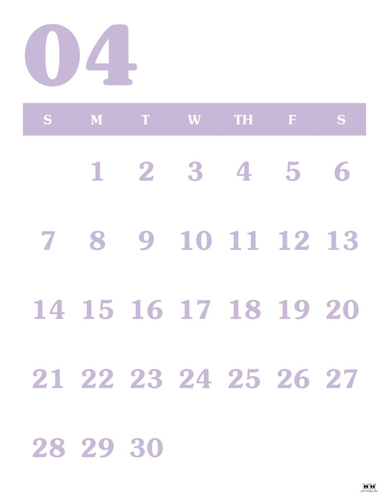 April 2025 Calendars - 107 FREE Printables 184 Printable-April-2025-Calendar-Style-40
