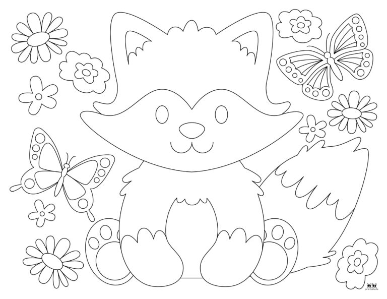 Fox Coloring Pages - 35 Free Pages | Printabulls