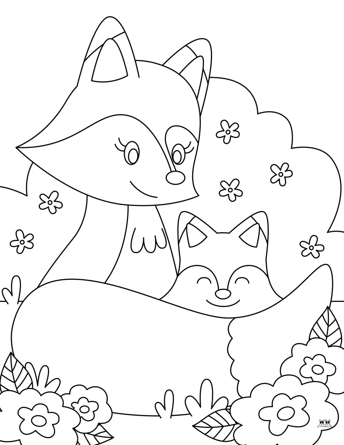 Fox Coloring Pages - 35 Free Pages | Printabulls