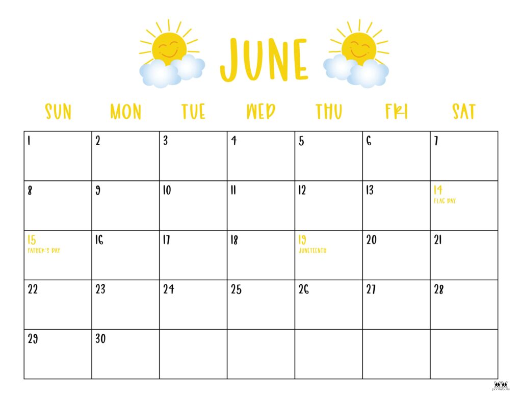 June 2025 Us Calendar Calendar 2025 Printable