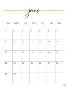 June 2025 Calendars - 107 FREE Printables | Printabulls