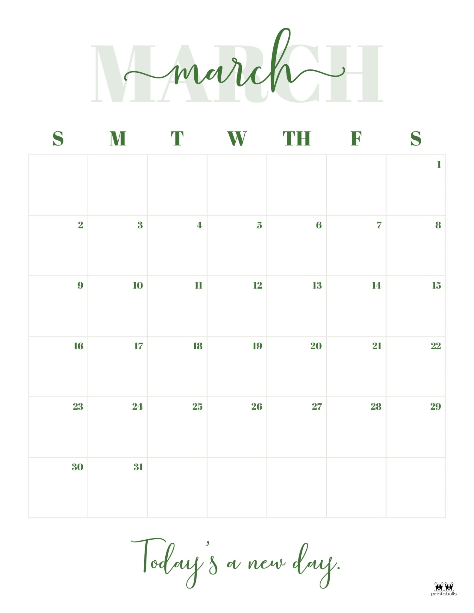 March 2025 Calendars 107 FREE Printables Printabulls