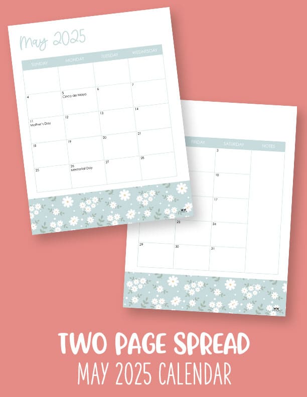 May 2025 Calendars - 107 FREE Printables 188 Printable-May-2025-Calendar-Style-67