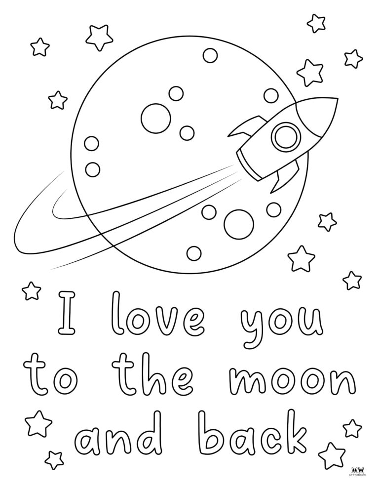 Moon Coloring Pages & Templates - 39 Pages | Printabulls