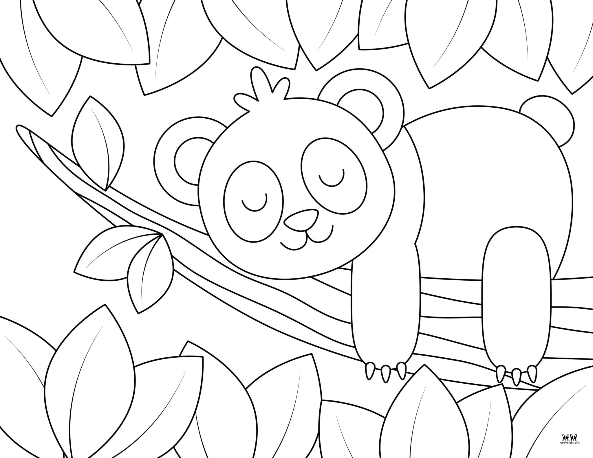 Panda Coloring Pages 25 FREE - Printable Panda Coloring Page 1 2048x1583