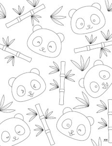 Panda Coloring Pages - 25 FREE Printables | Printabulls
