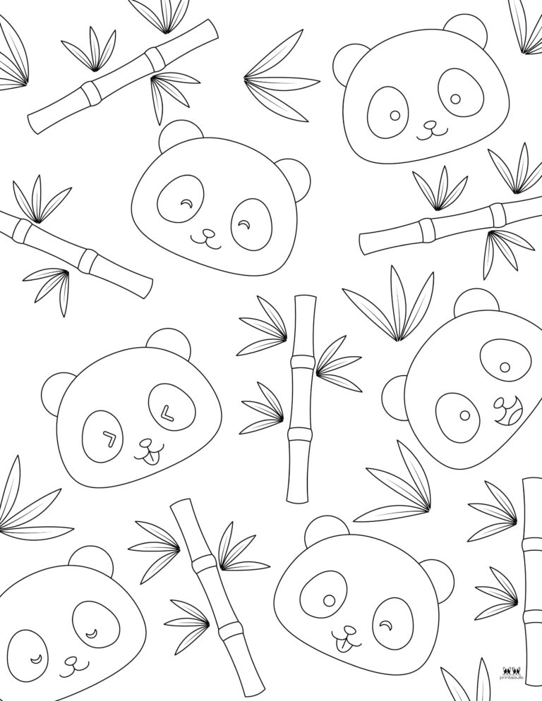 Panda Coloring Pages - 25 FREE Printables | Printabulls