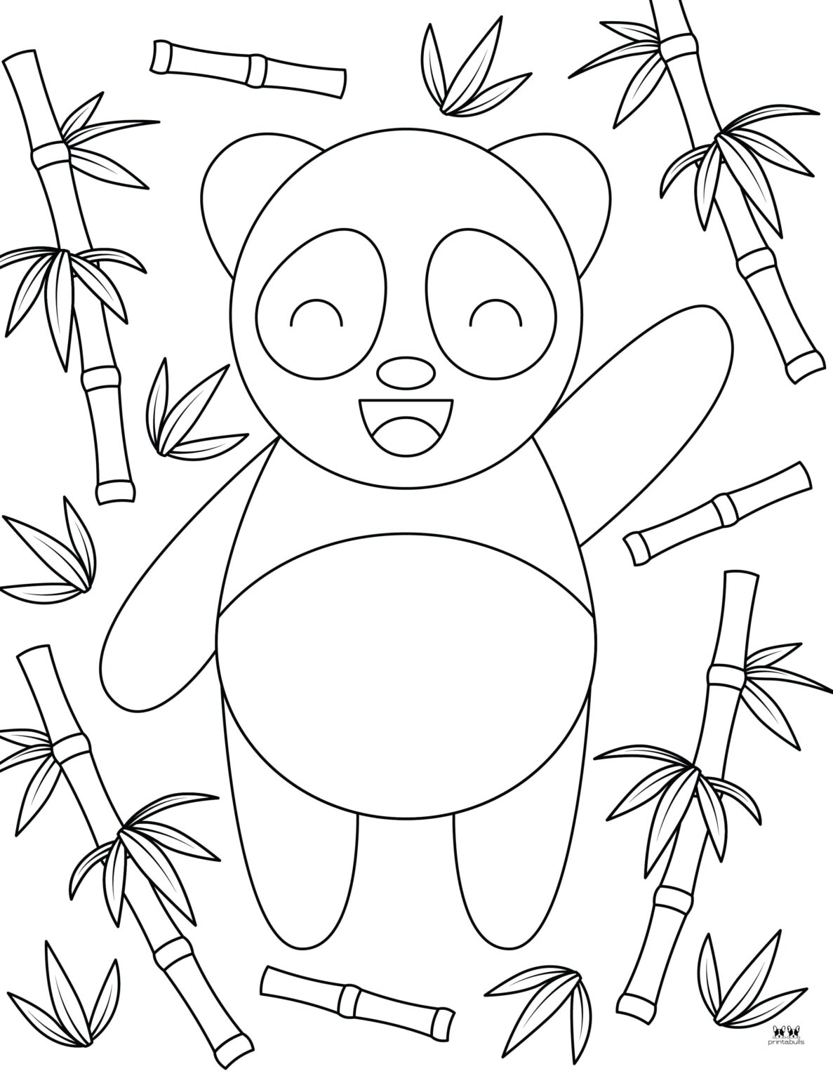 Panda Coloring Pages 25 FREE - Printable Panda Coloring Page 4 1187x1536