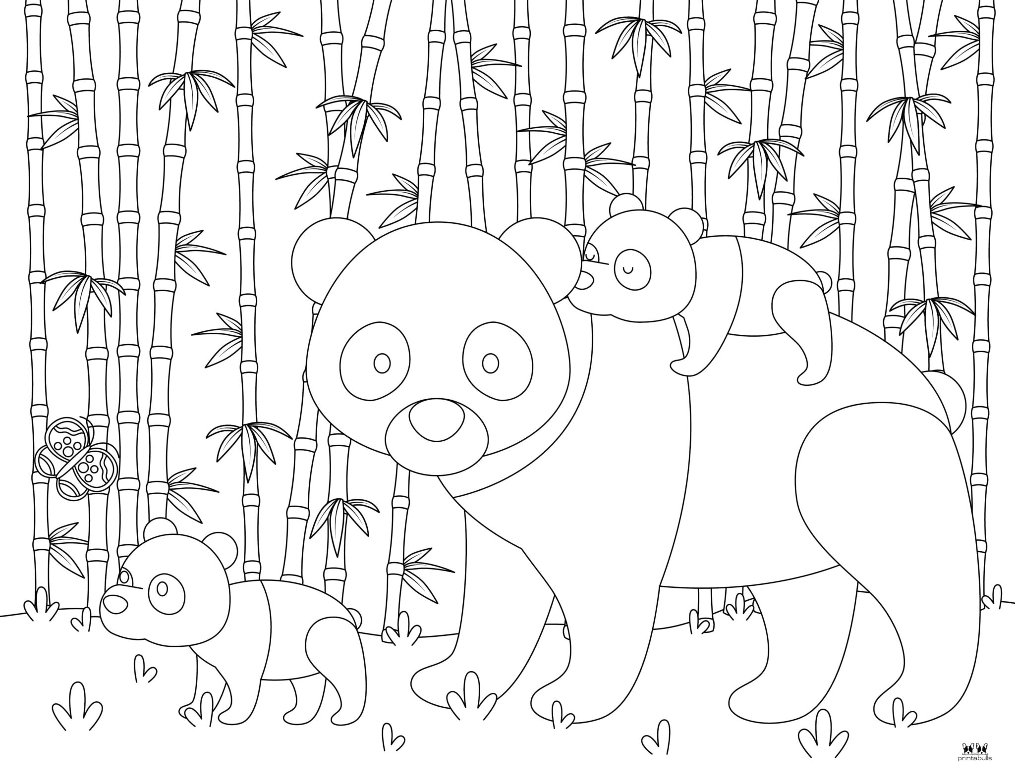 Panda Coloring Pages 25 FREE - Printable Panda Coloring Page 7 2048x1583