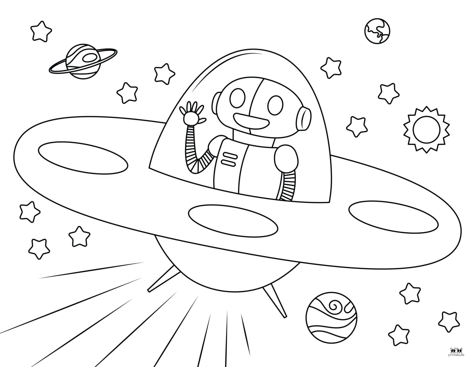 Robot Coloring Pages - 26 FREE Printables | Printabulls