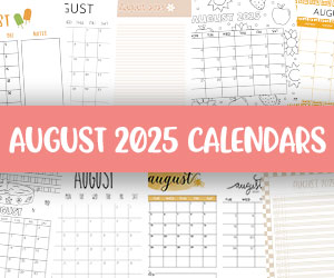 printable august 2025 calendars