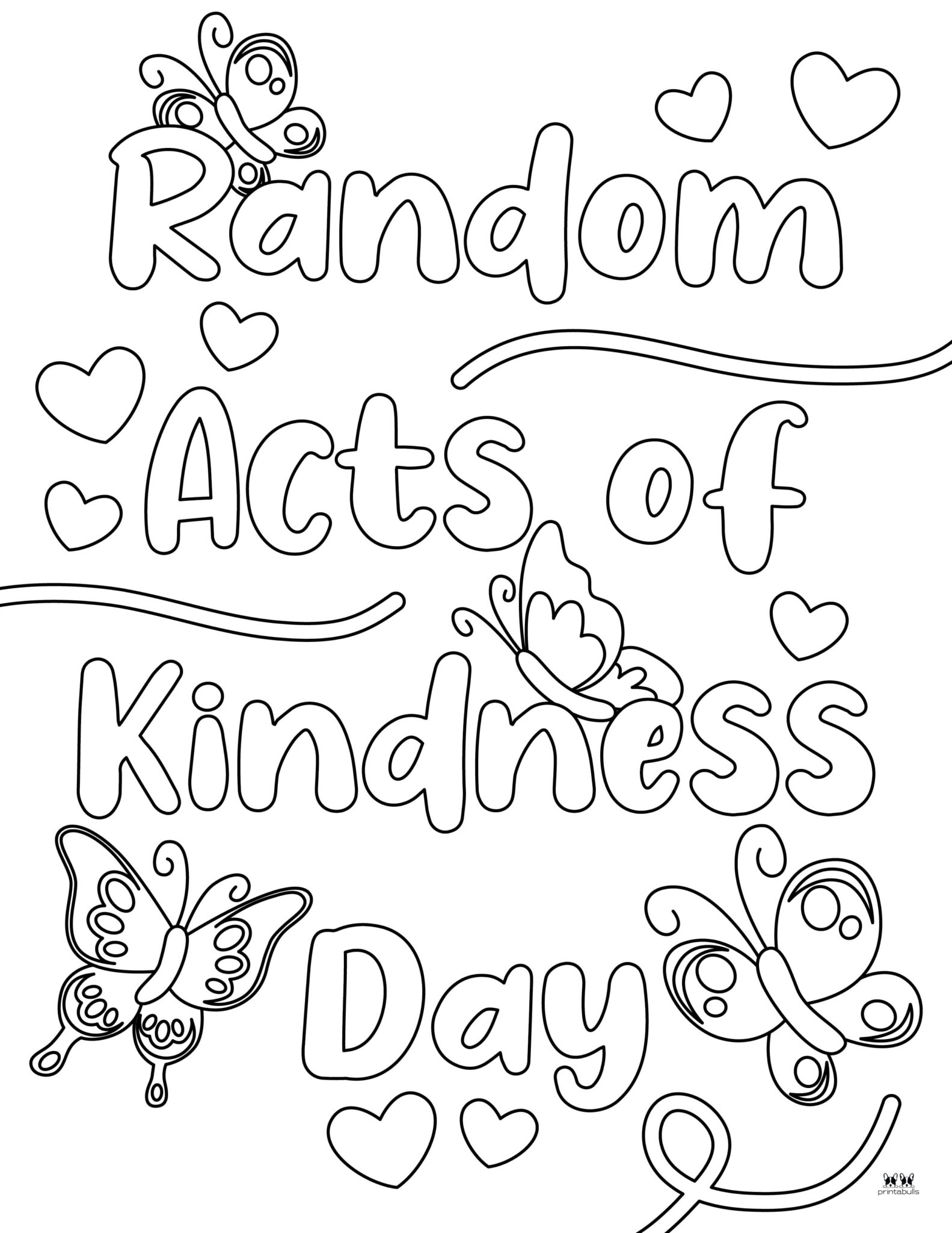 Kindness Coloring Pages - 45 FREE Pages | Printabulls