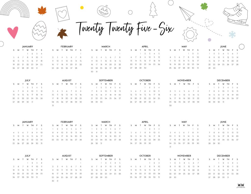 Printable-2025-2026-Two-Year-Calendar-Landscape-Style-1