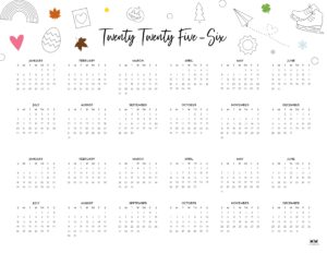 2025-2026 Two Year Calendars - 10 FREE Cals | Printabulls